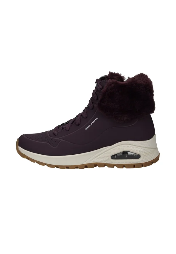 UNO RUGGED - Snowboot/Winterstiefel - wine durabuck faux fur