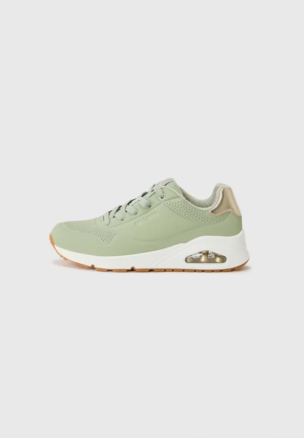 UNO - Sneaker low - sage durabuck/silver-coloured
