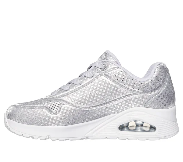UNO - Sneaker low - silver durabuck mesh