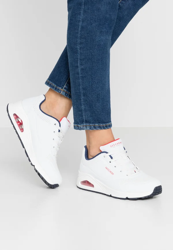 UNO - Sneaker low - white/navy/red