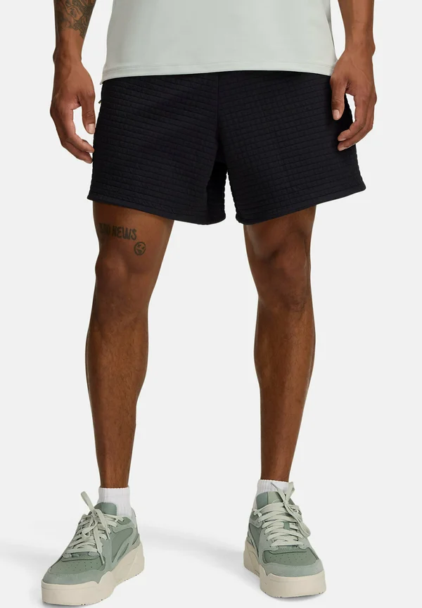 UNSTOPPABLE FLEECE GRID - Kurze Sporthose - black