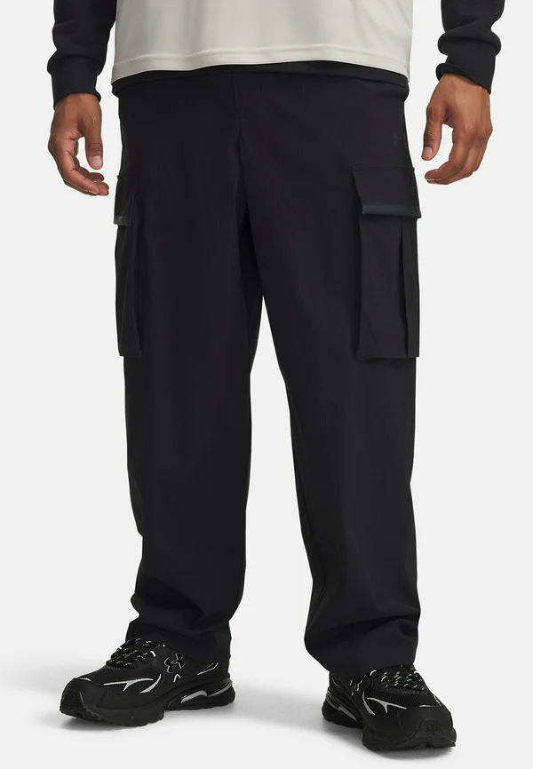 UNSTOPPABLE TEXTURED WOVEN - Cargohose - black