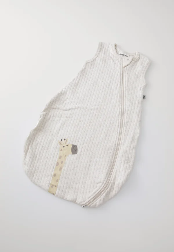 UNWATTIERT ÄRMELLOS UNISEX - Nachtwäsche Schlafsack - beige mélange