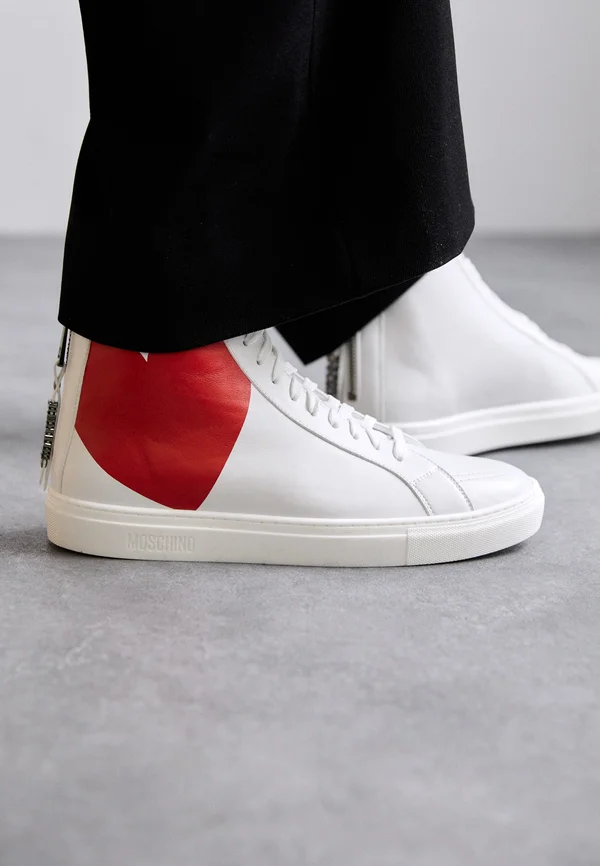 UOMO - Sneaker high - bianco/rosso