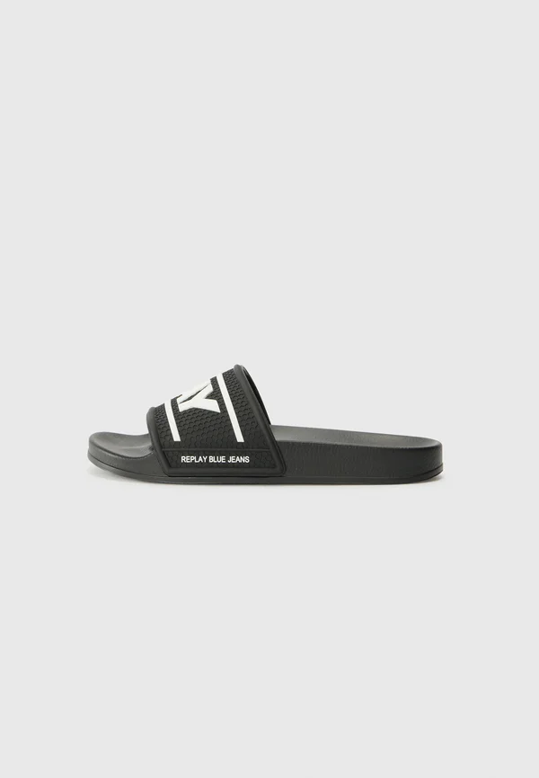 UP TOTAL - Hausschuh - black/white