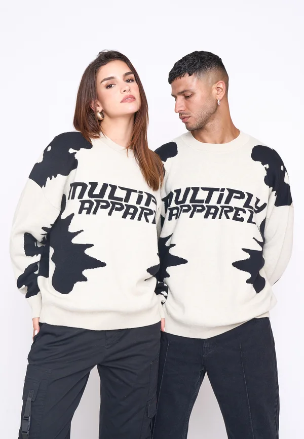 URBAN UNISEX - Strickpullover - white swan