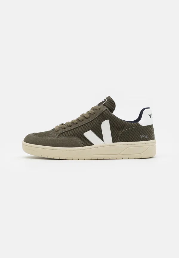 V-12 - Sneaker low - olive/white