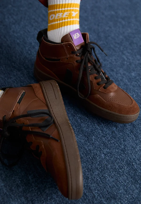 V-95 - Sneaker high - walnut/black