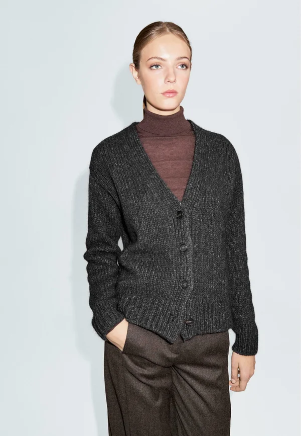 V-NECK  - Strickjacke - dark blue
