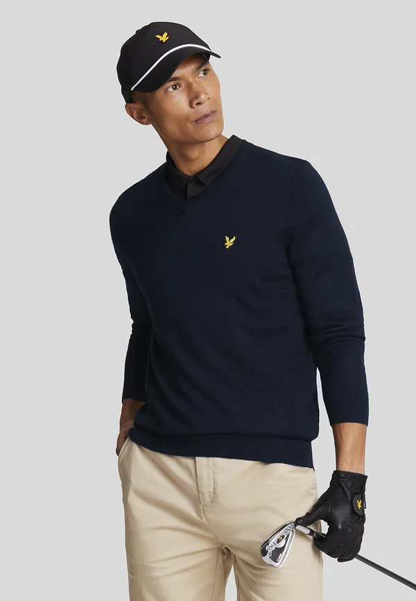 V NECK - Strickpullover - dark navy