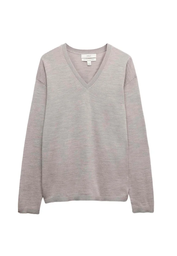 V-NECK   - Strickpullover - fawn