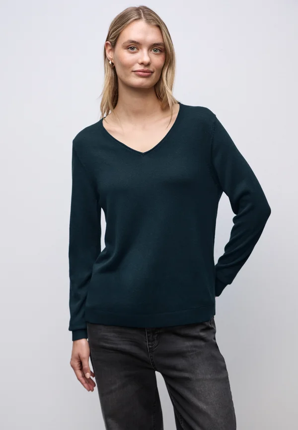 V-NECK - Strickpullover - türkis