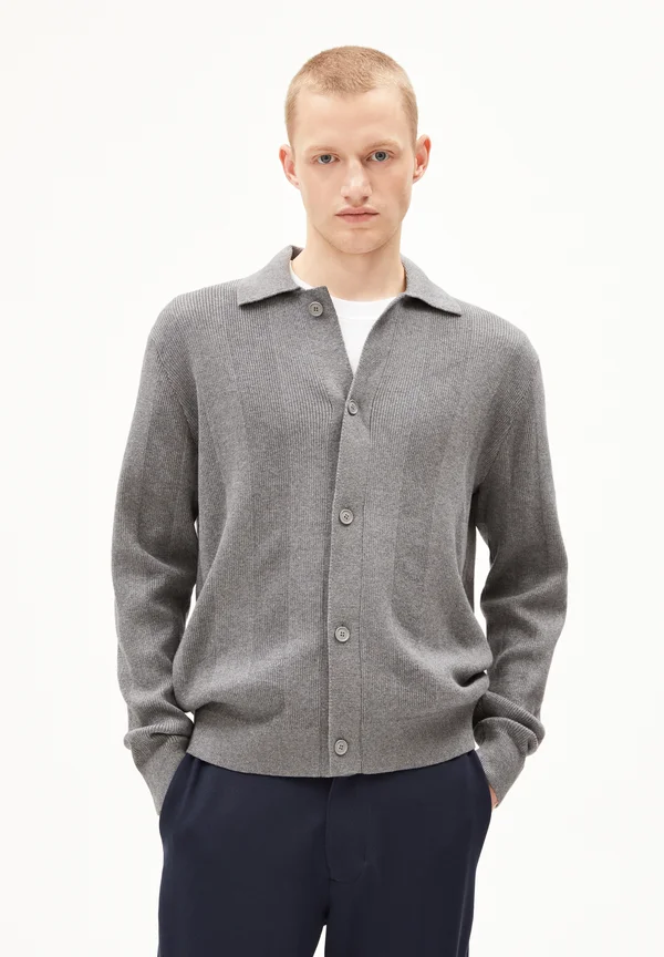 VAALOMES - Strickjacke - mid grey melange