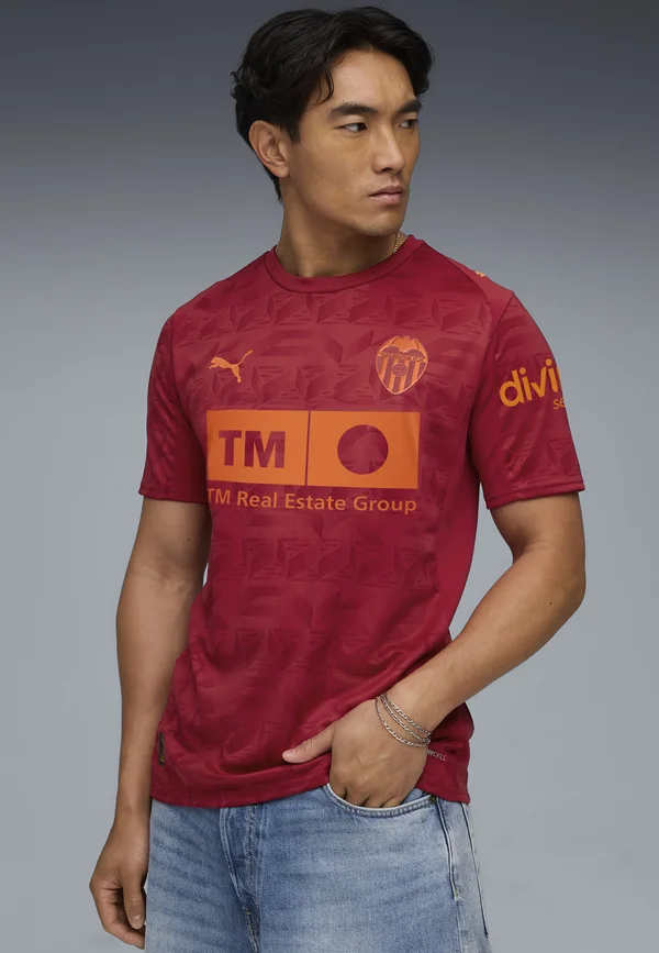 VALENCIA CF 25/26 AUSWÄRTSTRIKOT - Fußball-Trikot - dark crimson-dark earth