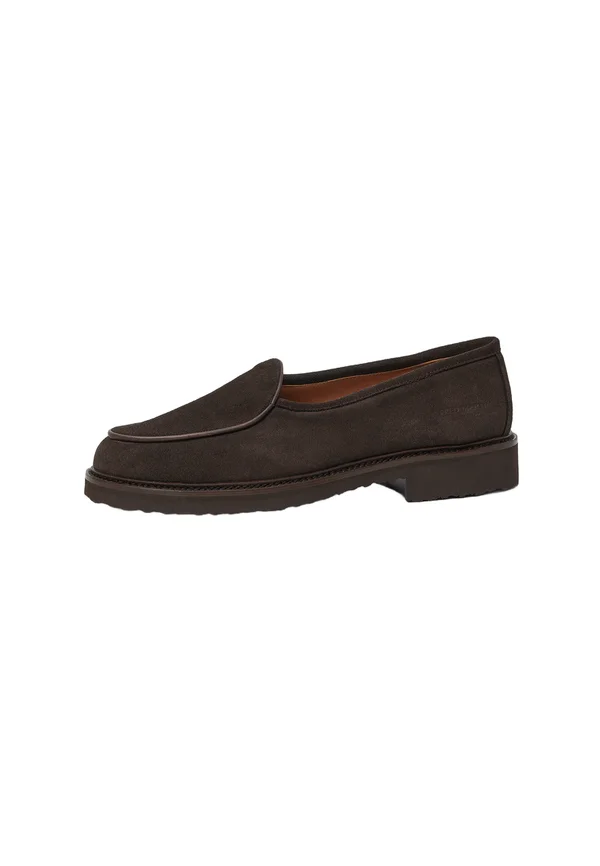 VALENCIA - Slipper - testa brown suede