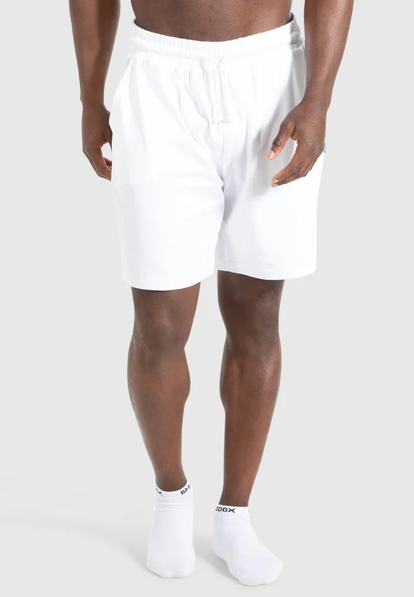 VALENTIN - Kurze Sporthose - weiß