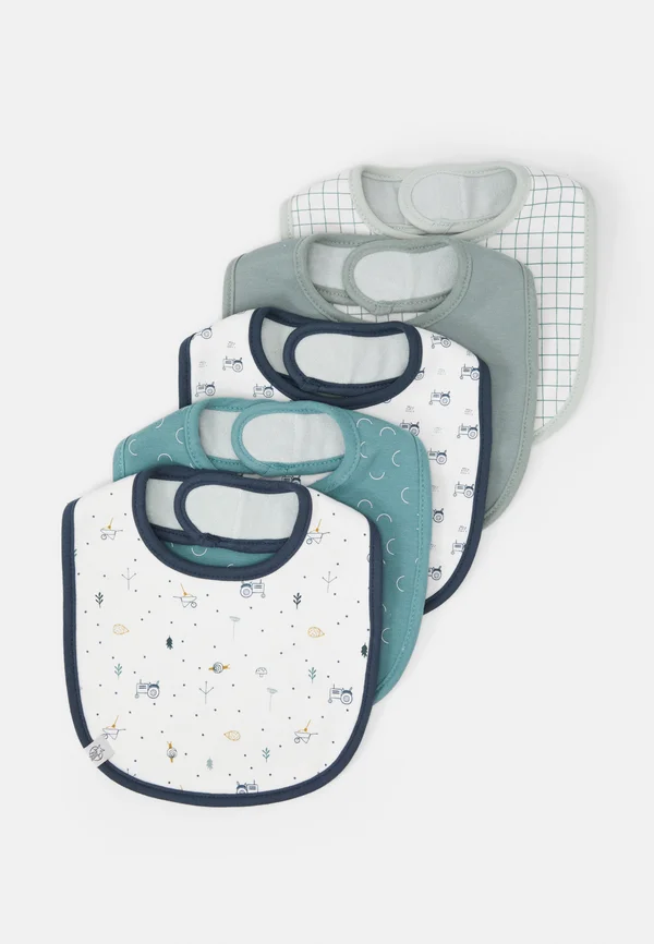 VALUE BIB ASSORTED GARDEN EXPLORER BOYS 5 PACK - Lätzchen - blue