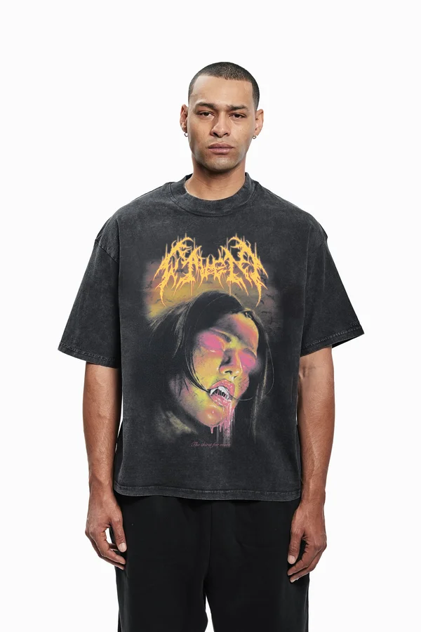 VAMPIRE UNISEX - T-Shirt print - black washed