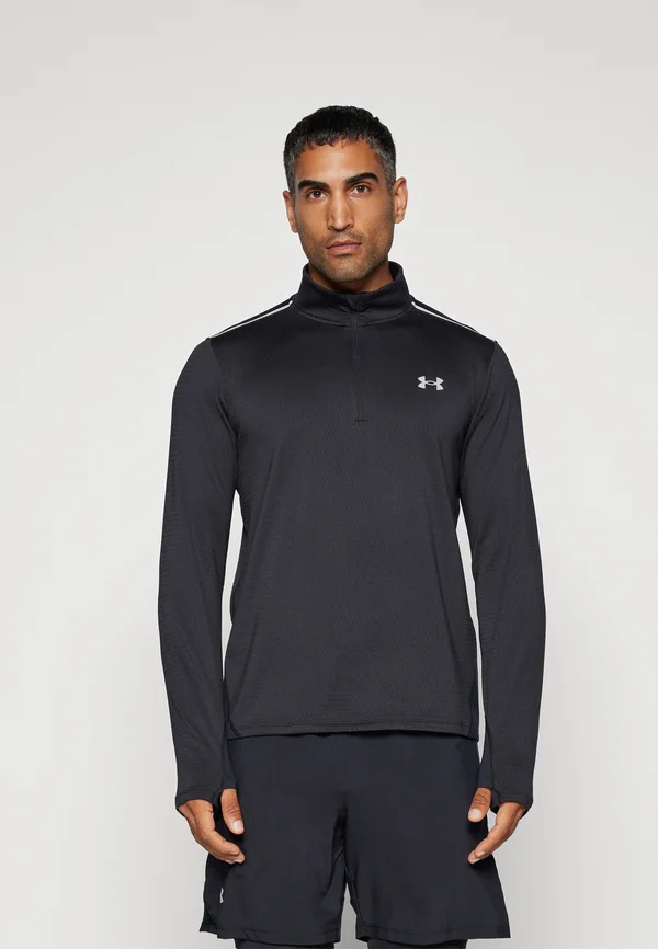 VANISH 1/4 ZIP - Langarmshirt - black