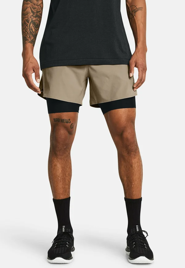 VANISH ELITE - Kurze Sporthose - timberwolf taupe