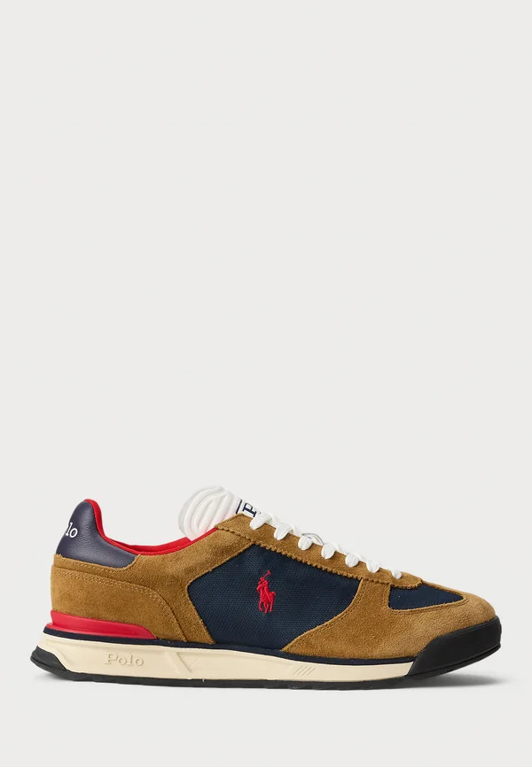 VARICK SUEDE & OXFORD SNEAKER UNISEX - Sneaker low - brown/navy/red