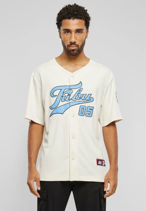 VARSITY BASEBALL - Hemd - creme blue black
