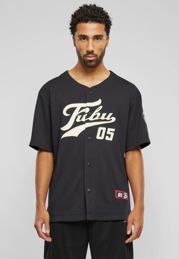 VARSITY BASEBALL - Strickjacke - black creme