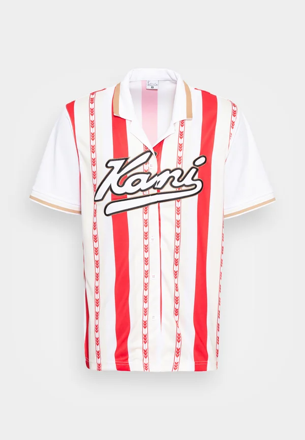VARSITY BLOCK STRIPE BASEBALL UNISEX - Hemd - red