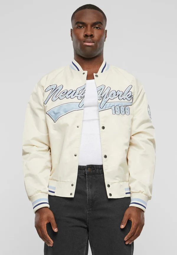 VARSITY BOWLING - Bomberjacke - off white