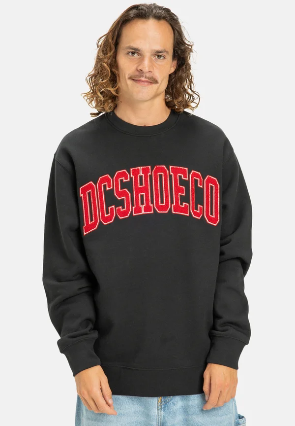 VARSITY CREW - Sweatshirt - kvj black