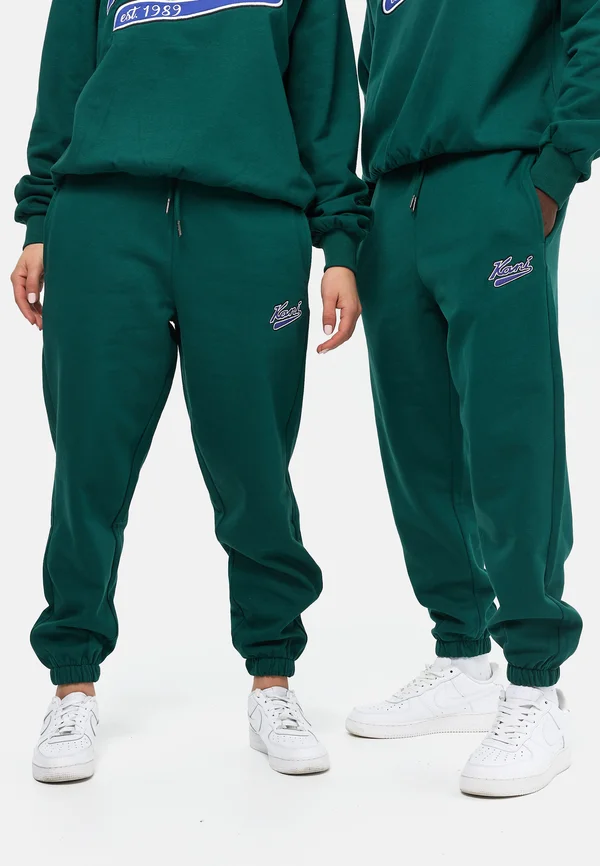 VARSITY CUFFED PANTS UNISEX - Jogginghose - dark green