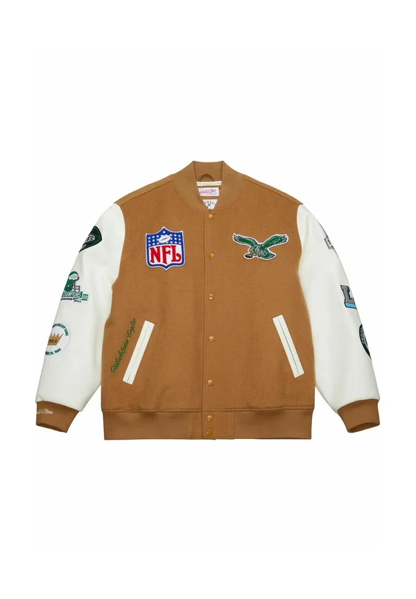 VARSITY DUSTED PHILADELPHIA EAGLES - Fleecejacke - brown