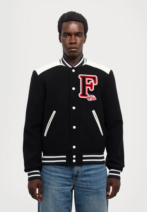 VARSITY JACKET UNISEX - Bomberjacke - black