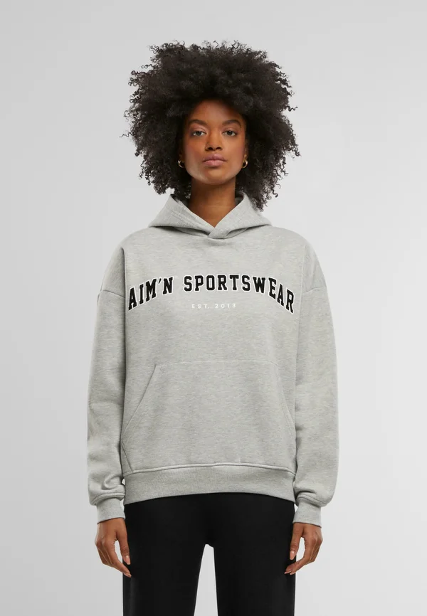 VARSITY - Kapuzenpullover - grey melange