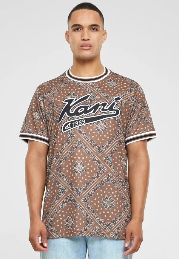 VARSITY PAISLEY - T-Shirt print - brown