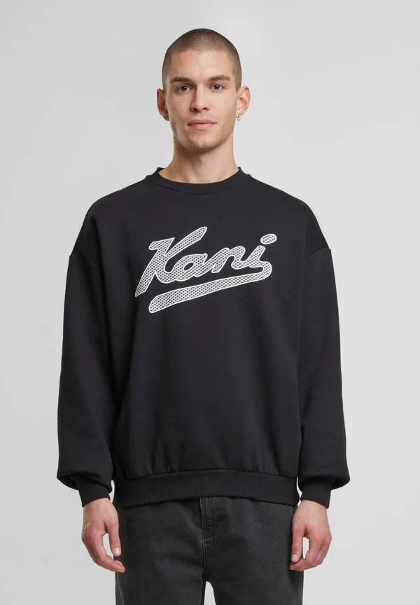 VARSITY PALM CREWNECK - Sweatshirt - black