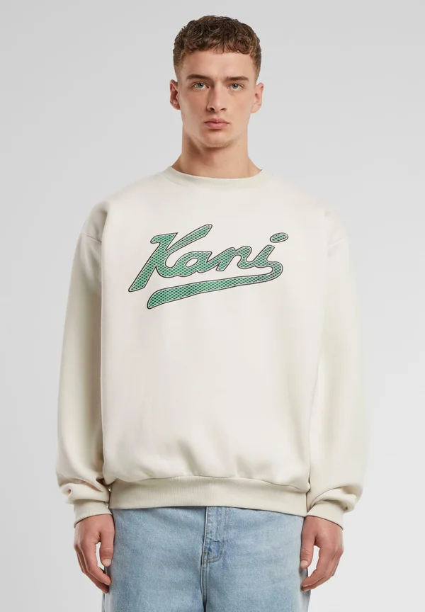 VARSITY PALM CREWNECK - Sweatshirt - white