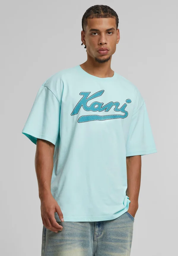 VARSITY PALM - T-Shirt print - turquoise