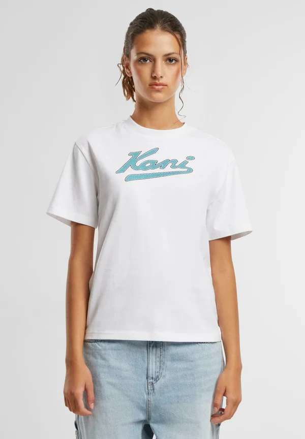 VARSITY PALM - T-Shirt print - white