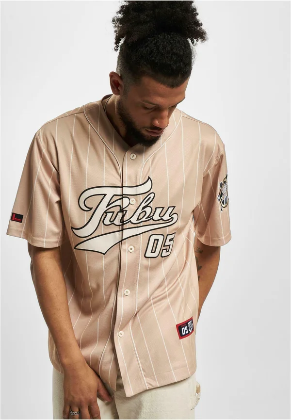 VARSITY PINSTRIPE BASEBALL - Hemd - sand cream