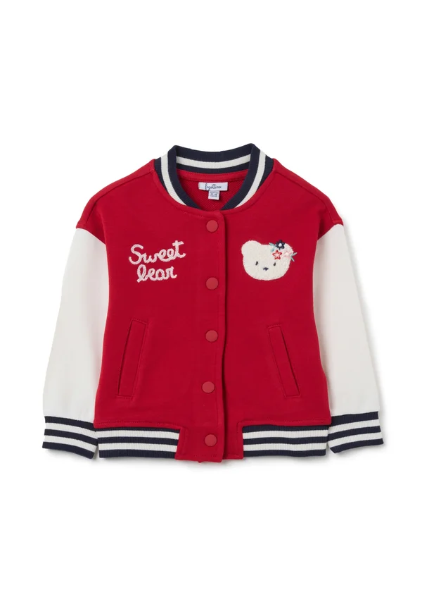 VARSITY REGULAR FIT - Bomberjacke - white red