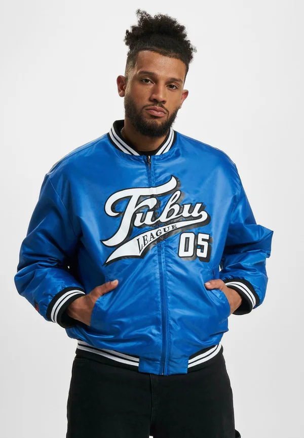 VARSITY REVERSIBLE SATIN - Bomberjacke - blue black white
