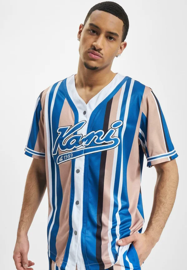 VARSITY STRIPED BASEBALL  - Hemd - blue sand white
