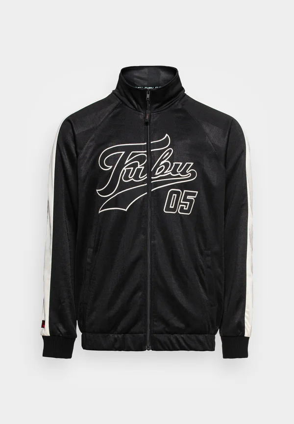 VARSITY STRIPED TRACK JACKET UNISEX - Trainingsjacke - black