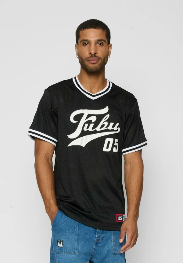 VARSITY - T-Shirt print - black white