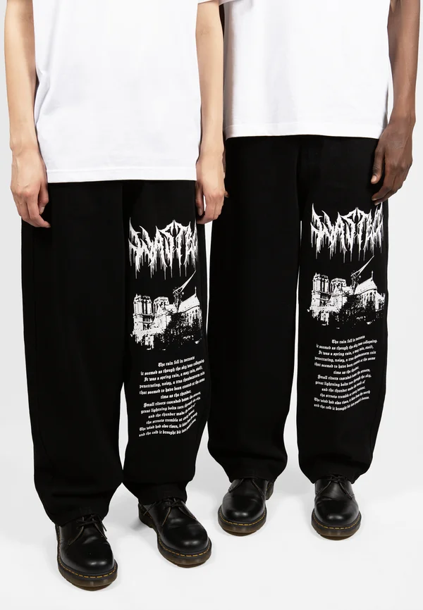 VAULT CASPER PANT UNISEX - Jeans Relaxed Fit - black