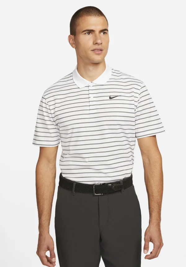 VCTRY STRIPE - Poloshirt - white/black