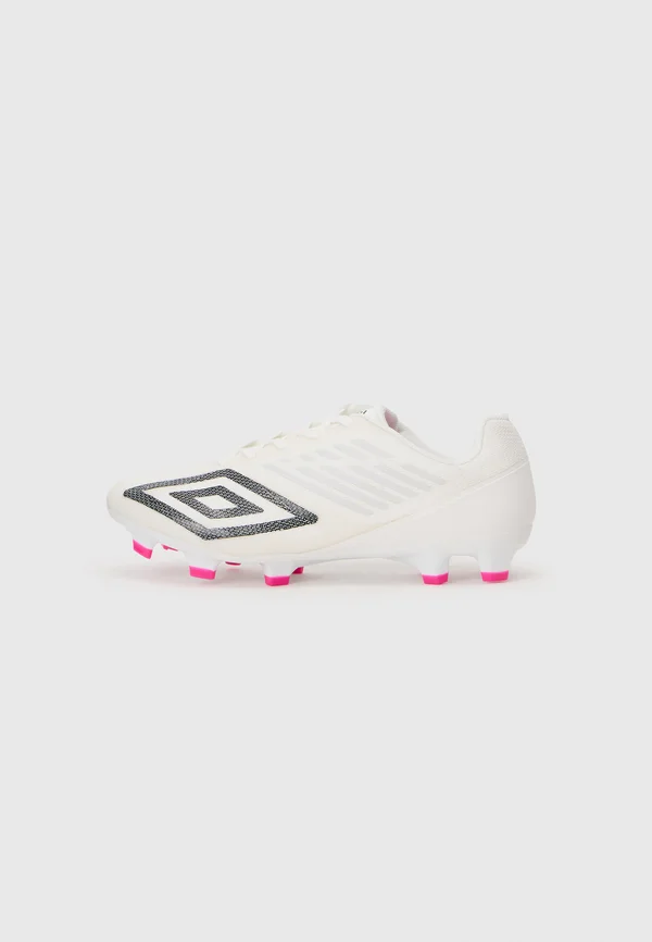 VELOCITA DECIMO TEAM - Fußballschuhe für festen Untergrund - white/black/pink glo