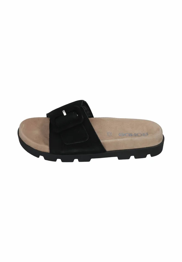 VENEZIA - Pantolette flach - schwarz