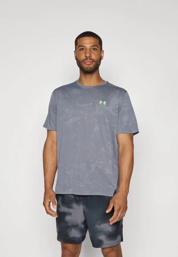 VENT - Sport T-Shirt - castlerock/hyper green